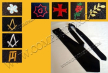 Cravate noire - T brod�