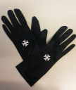 Gants noir croix templière