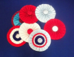 Rosette pour tablier, sautoir ou tricorne (diff.coloris � pr�ciser)