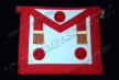 Tablier M. Rosettes et pendeloques Rite REAA